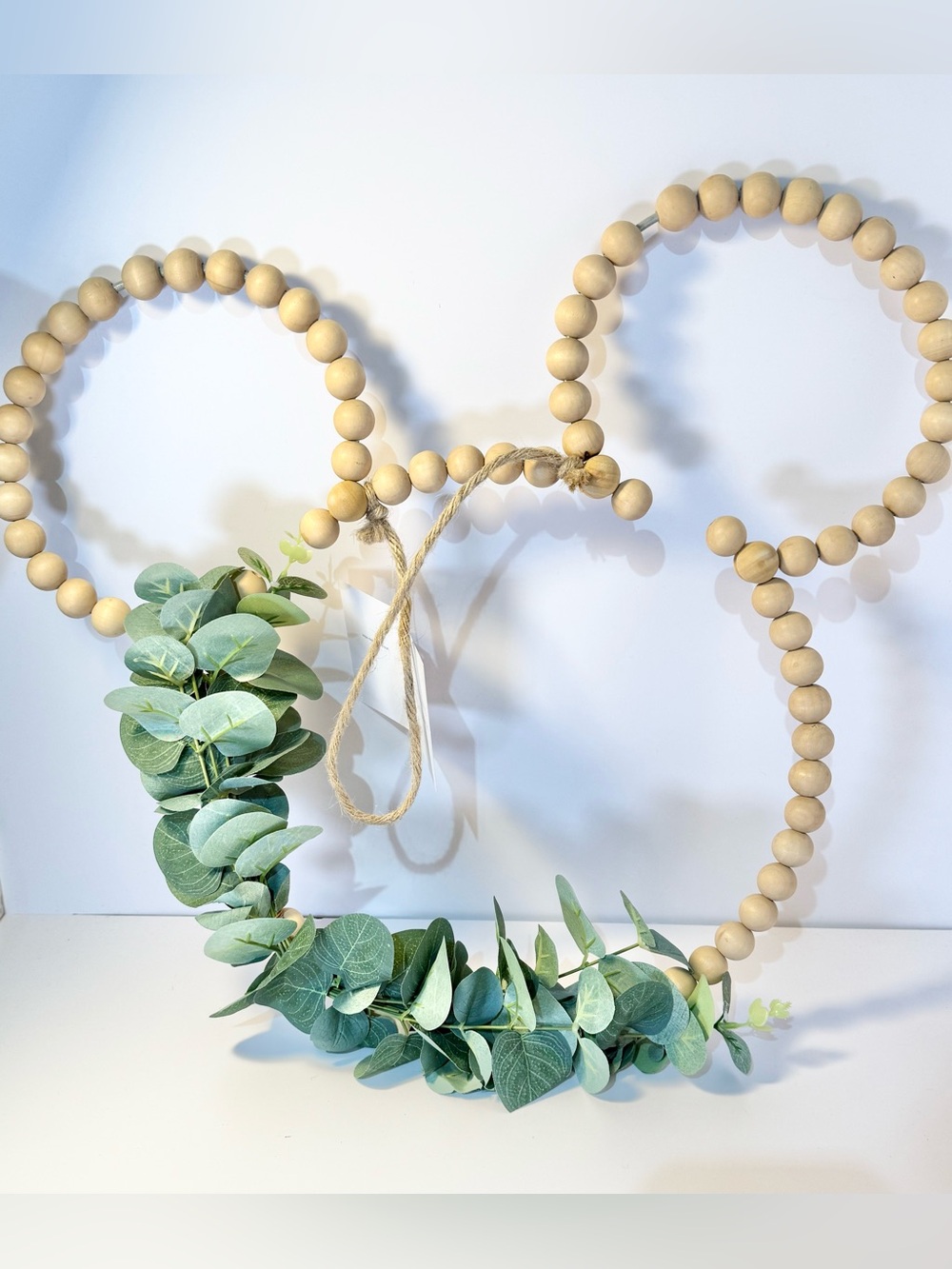 Disney Wooden Bead The Big One® Mickey Mouse Wood Hoop Wreath